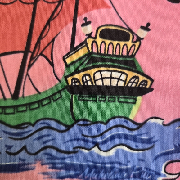 🪝Off The Hook - "Neverland" Jenny Dress Micheline Pitt Art Pinup Couture L - Picture 11 of 14